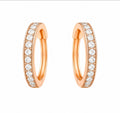 Diamond Channel Set Huggie Earrings - Ministry of Gems®EarringsMinistry of Gems®