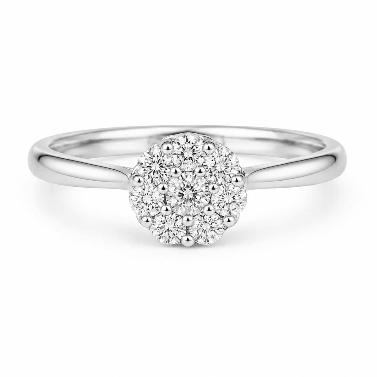 Diamond Cluster Solitaire Ring - Ministry of Gems®RingMinistry of Gems®