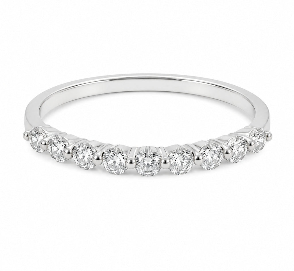 Diamond Half-Eternity Wedding Band - Ministry of Gems®RingMinistry of Gems®