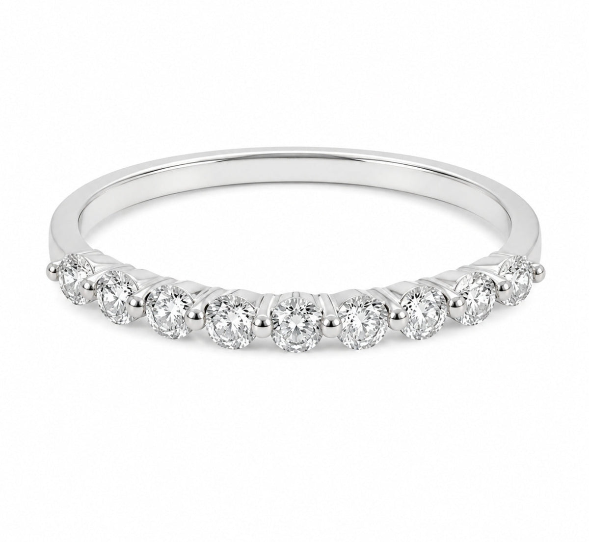 Diamond Half-Eternity Wedding Band - Ministry of Gems®RingMinistry of Gems®