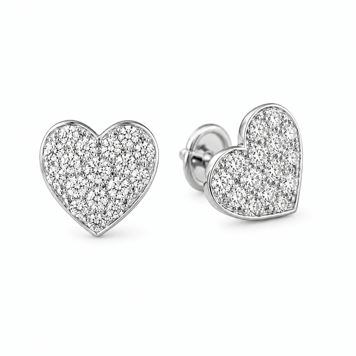 Diamond Heart Studs - Ministry of Gems®EarringsMinistry of Gems®