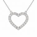 Diamond Open Heart Pendant - Ministry of Gems®PendantMinistry of Gems®