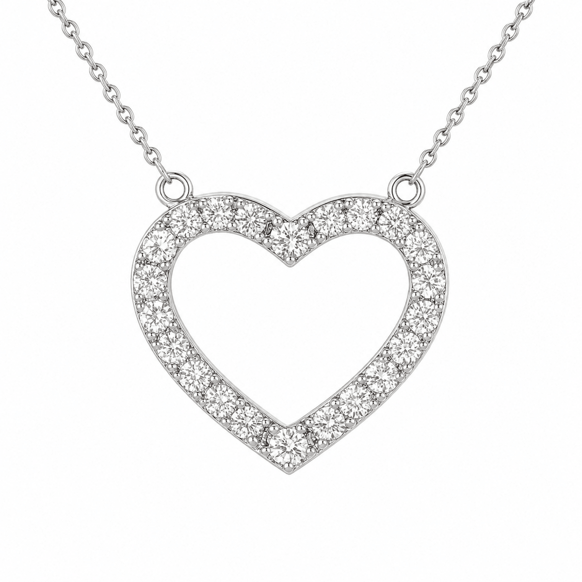 Diamond Open Heart Pendant - Ministry of Gems®PendantMinistry of Gems®