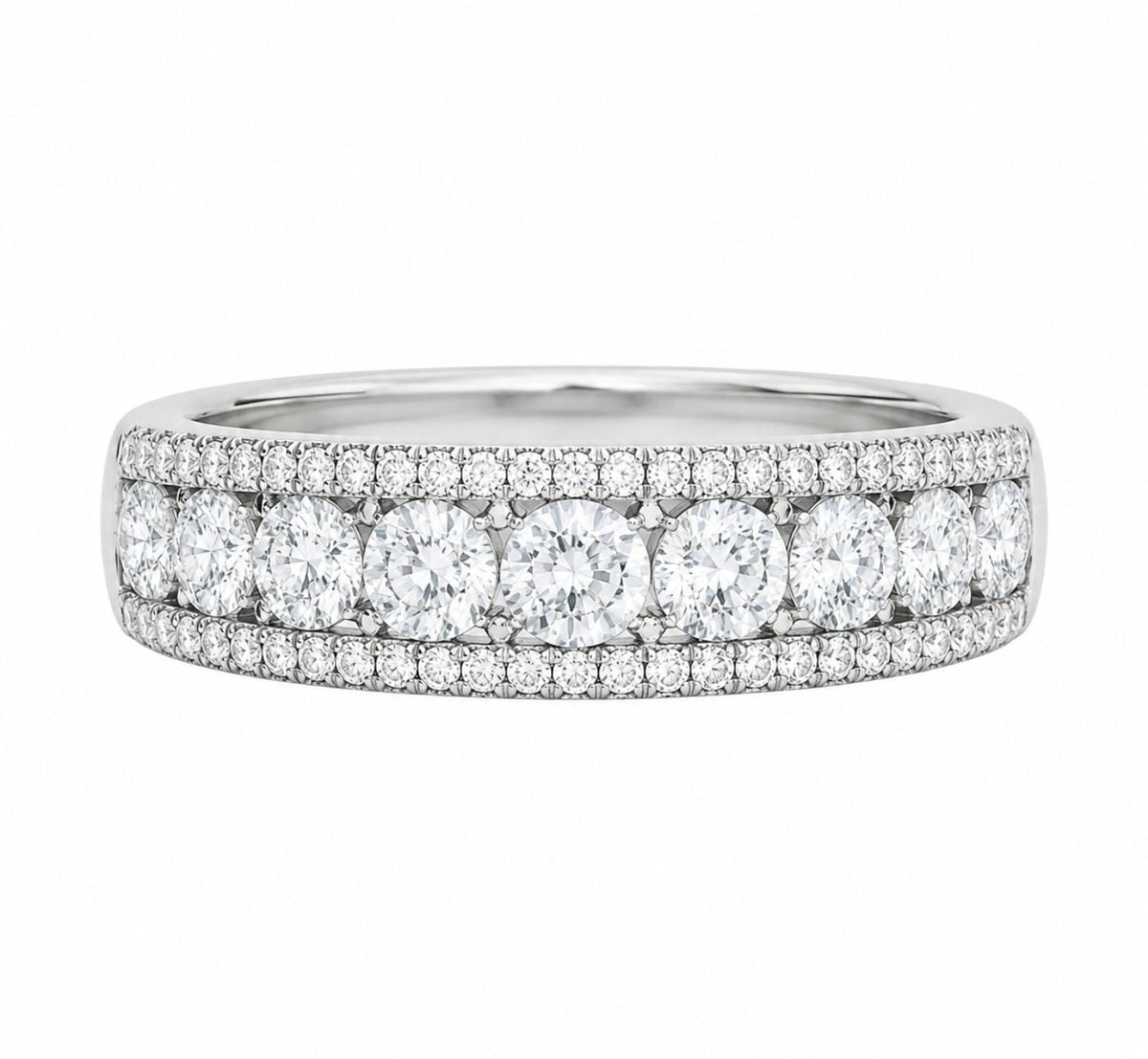 Diamond Pavé Gold Band - Ministry of Gems®RingMinistry of Gems®
