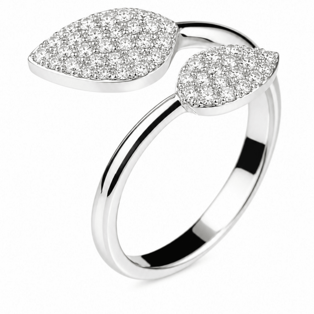 Diamond Pavé Leaves Open Ring - Ministry of Gems®RingMinistry of Gems®