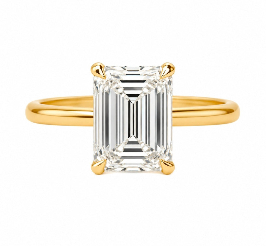 Emerald-Cut Diamond Solitaire Engagement Ring - Ministry of Gems®RingMinistry of Gems®