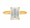 Emerald-Cut Diamond Solitaire Engagement Ring - Ministry of Gems®RingMinistry of Gems®