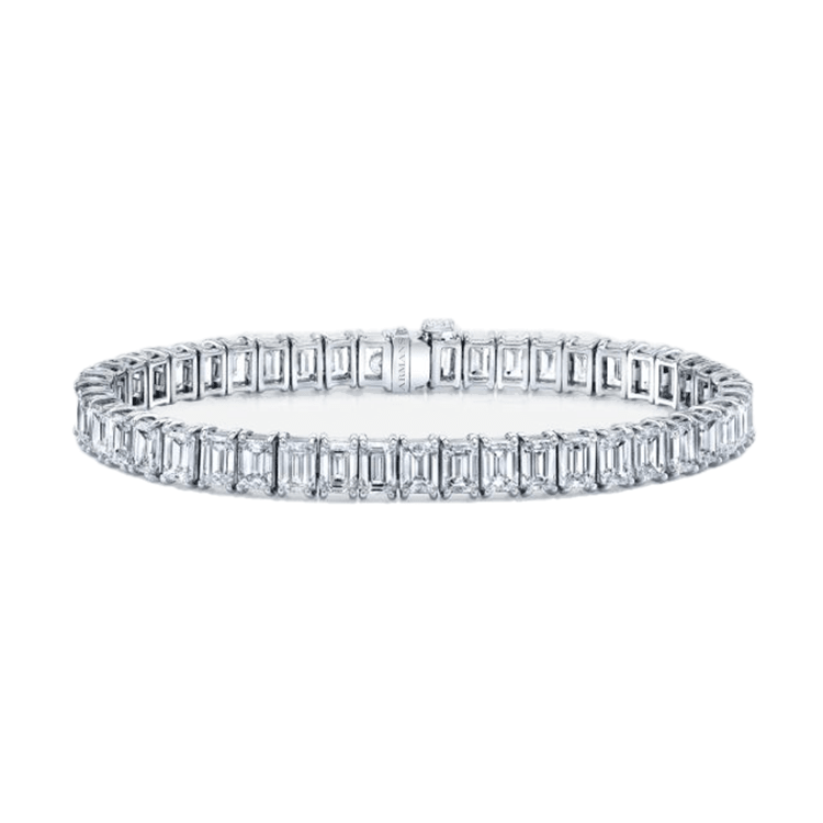 Emerald-Cut Diamond Tennis Bracelet - Ministry of Gems®BraceletMinistry of Gems®