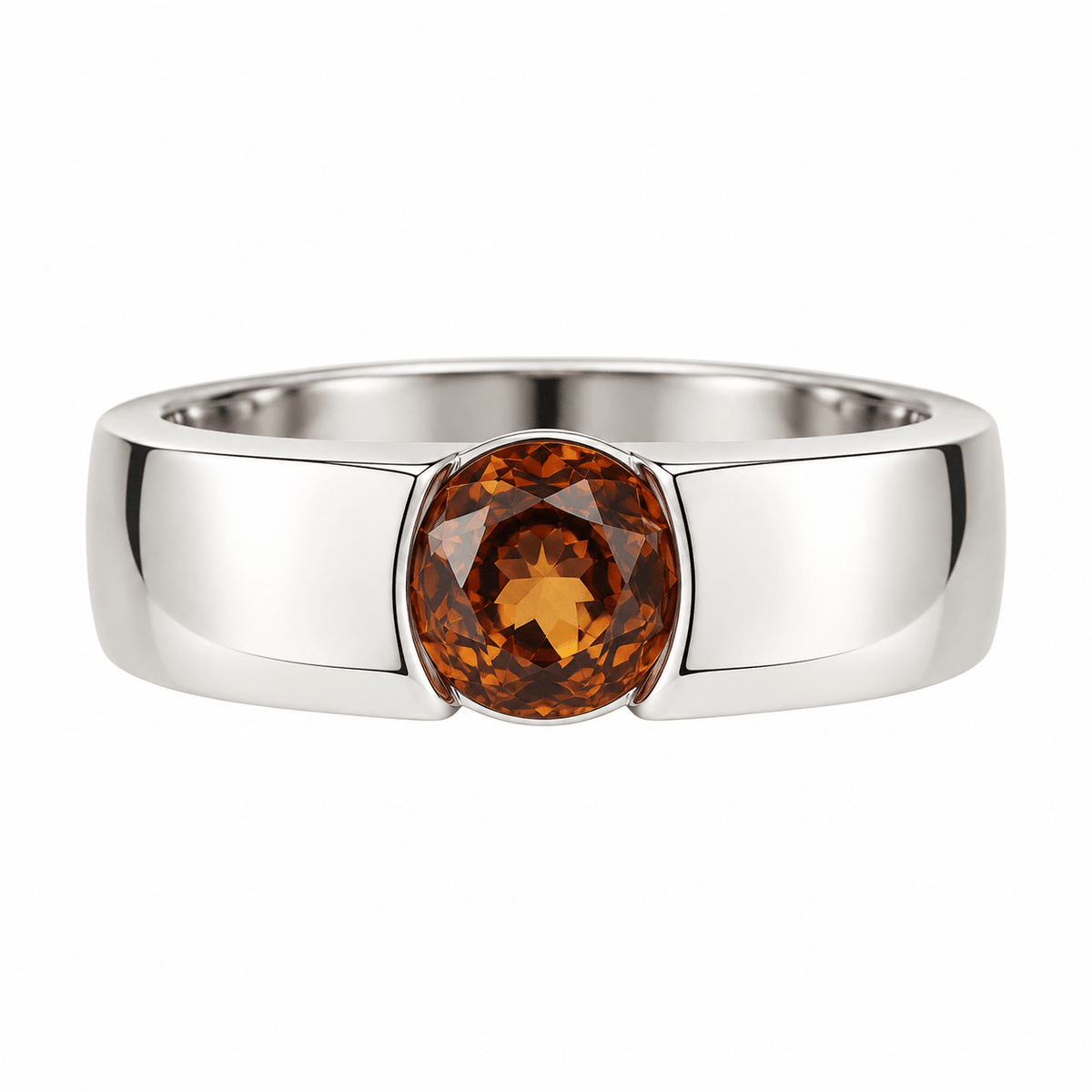 Gents' Orange Sapphire Band - Ministry of Gems®RingMinistry of Gems®