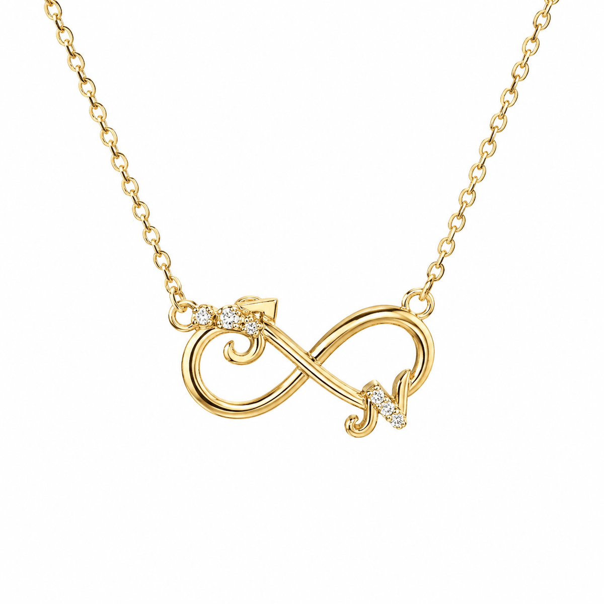 Gold Infinity Script Necklace - Ministry of Gems®NecklaceMinistry of Gems®