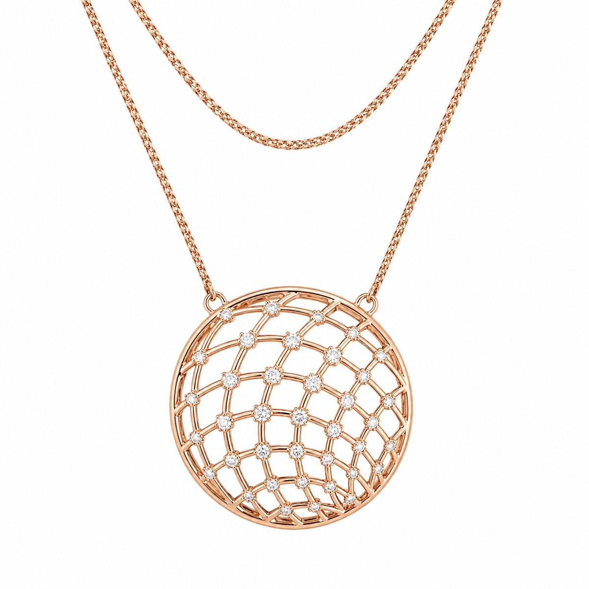 Honeycomb Diamond Disc Pendant - Ministry of Gems®PendantMinistry of Gems®