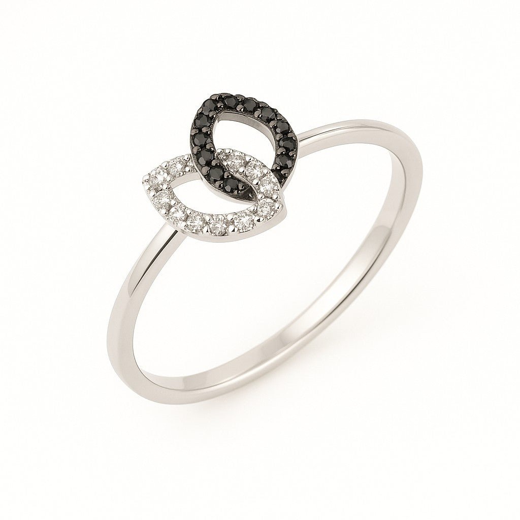 Interlocked Duo Pavé Ring - Ministry of Gems®RingMinistry of Gems®
