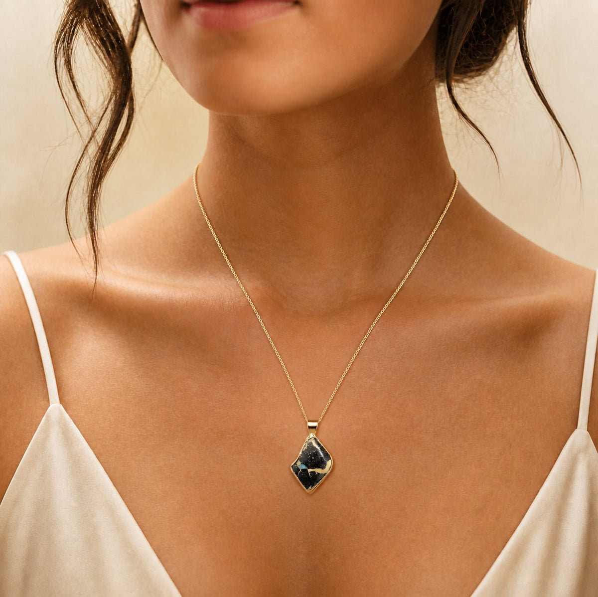 Kite Boulder Opal Shard Pendant — Gold-Plated Sterling Silver - Ministry of Gems®PendantMinistry of Gems®