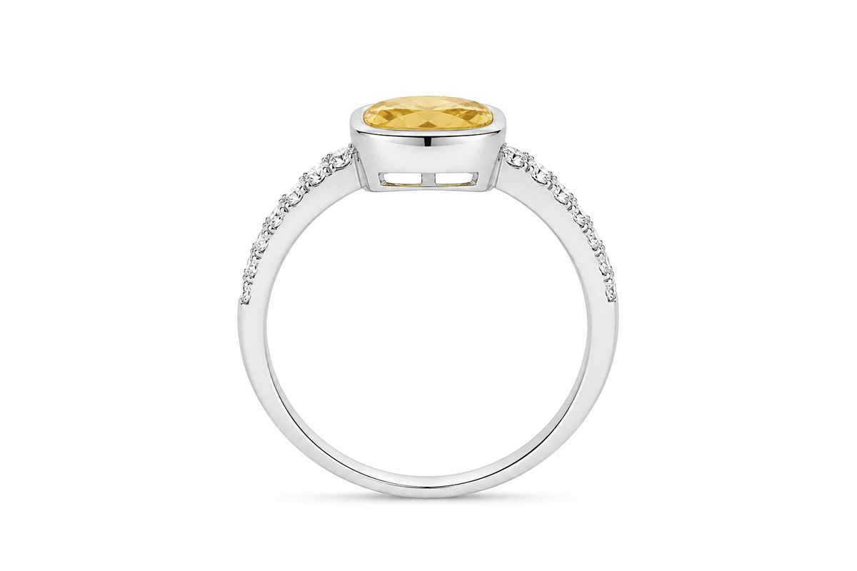 Lemon Quartz Bezel Ring - Ministry of Gems®RingMinistry of Gems®