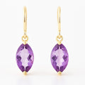 Marquise Amethyst Drop Earrings - Ministry of Gems®EarringsMinistry of Gems®