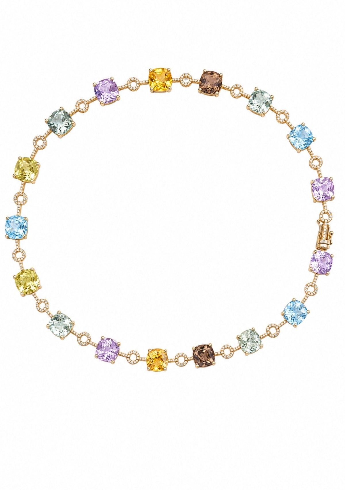 Multi-Gem Flower Chain Bracelet - Ministry of Gems®BraceletMinistry of Gems®