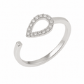 Open Pear Pavé Ring - Ministry of Gems®RingMinistry of Gems®