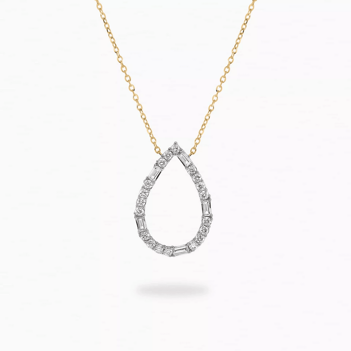Open Teardrop Diamond Pendant - Ministry of Gems®PendantMinistry of Gems®