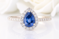 Ophélia Blue Sapphire Diamond Ring — Ministry of Gems