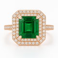 Timeless Elegance Tsavorite Diamond Ring — Ministry of Gems
