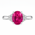 Lorene Pink Sapphire Diamond Ring — Ministry of Gems