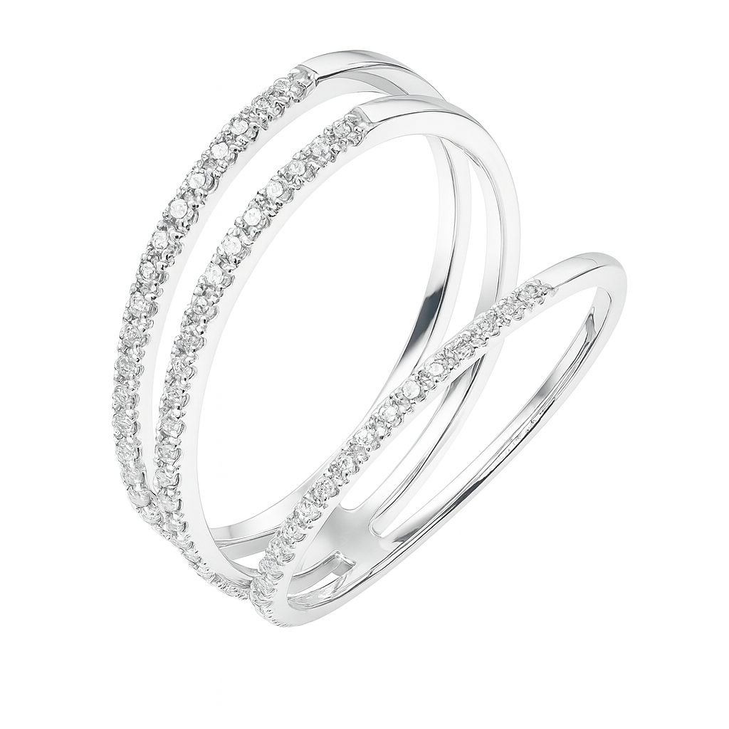 White Gold Diamond Ring — Ministry of Gems
