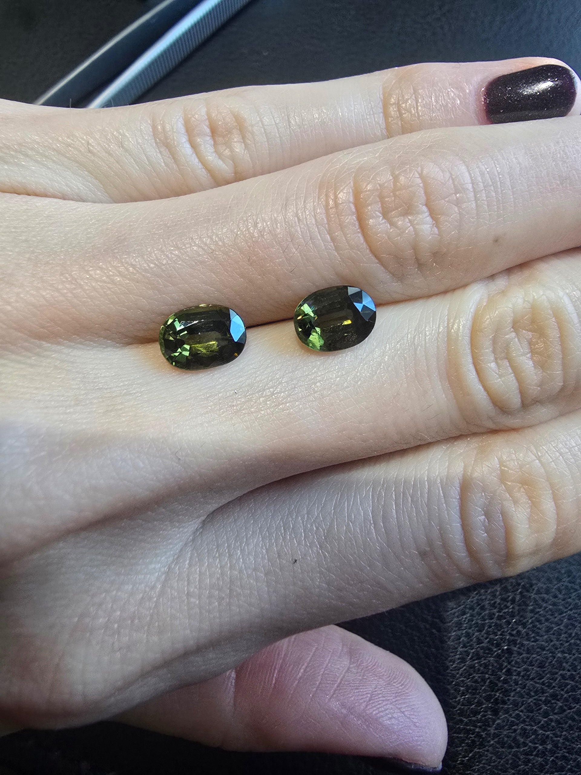 Australian Sapphire 2.94 cts Oval Pair — Ministry of Gems