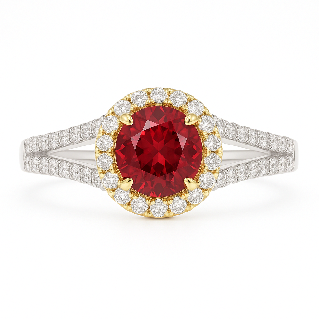 Elegance Ruby Diamond Ring — Ministry of Gems