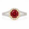 Elegance Ruby Diamond Ring — Ministry of Gems