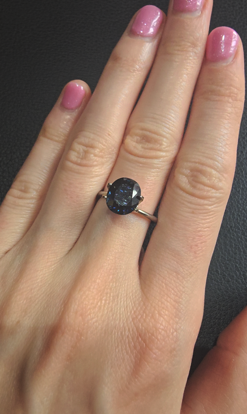 Australian Blue Sapphire 3.74 cts — Ministry of Gems