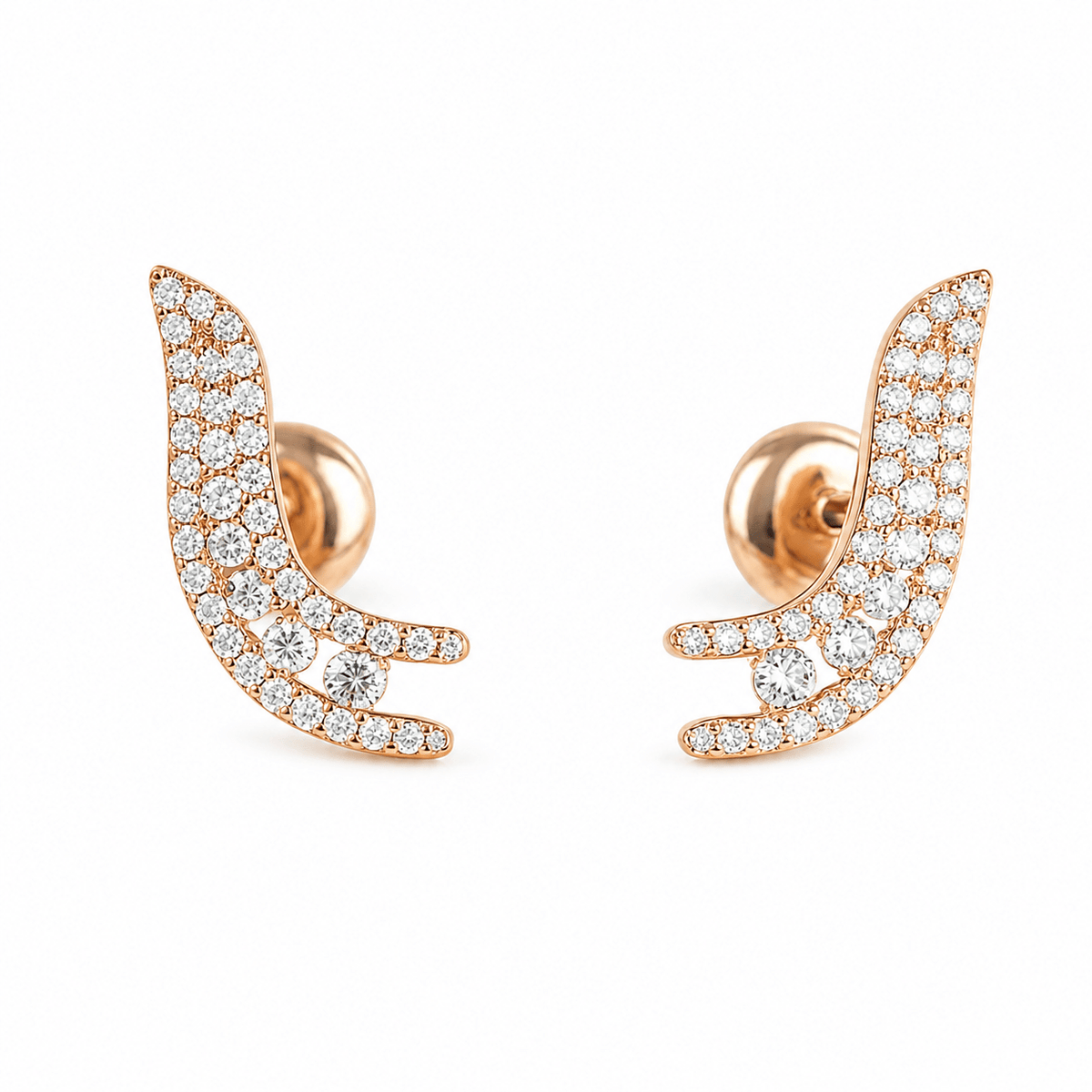 Pavé Diamond Climber Earrings - Ministry of Gems®EarringsMinistry of Gems®
