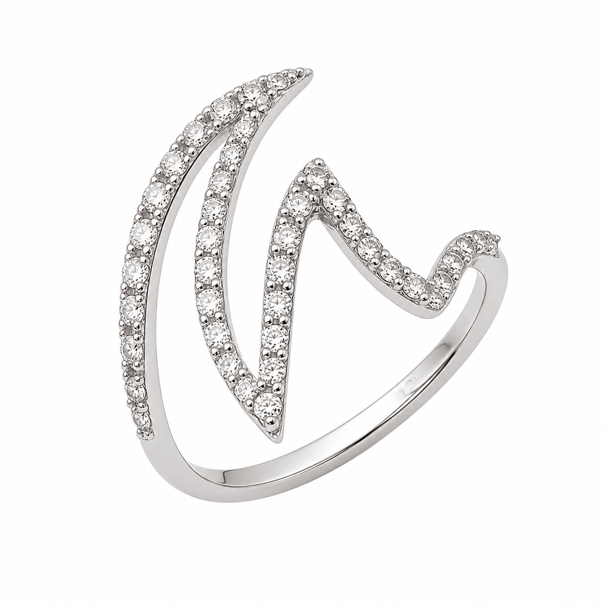 Pavé Diamond Wave Ring - Ministry of Gems®RingMinistry of Gems®