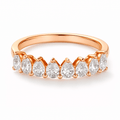 Pear Diamond Half Eternity Wedding Band - Ministry of Gems®RingMinistry of Gems®