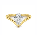 Pear Diamond V Engagement Ring - Ministry of Gems®RingMinistry of Gems®