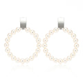 Pearl Circle Drop Earrings - Ministry of Gems®EarringsMinistry of Gems®