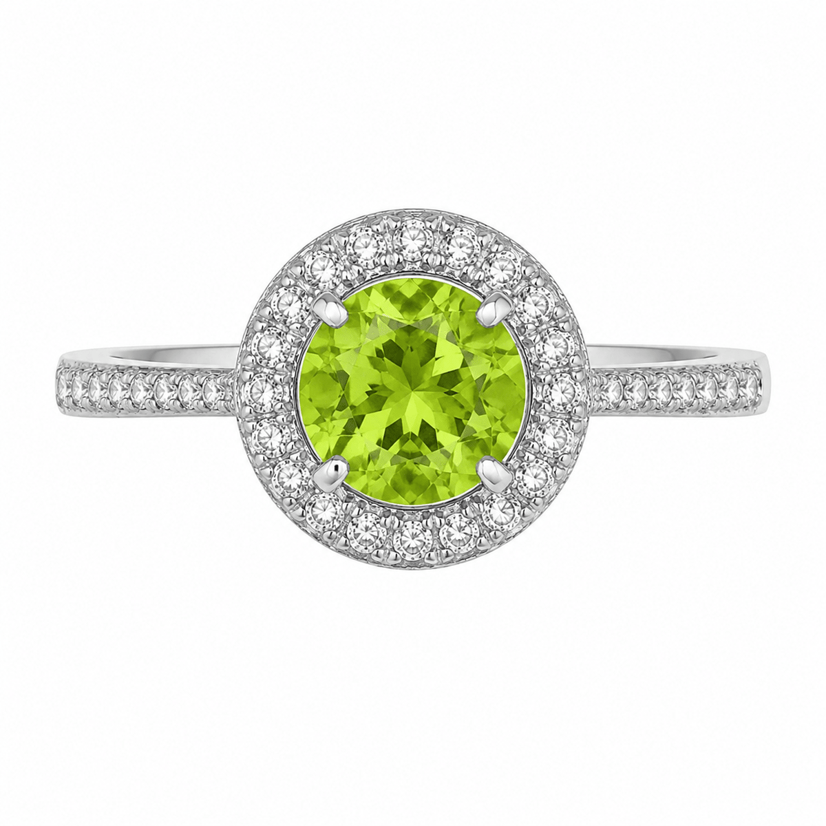 Peridot Double-Halo Ring - Ministry of Gems®RingMinistry of Gems®