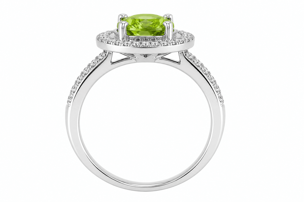 Peridot Double-Halo Ring - Ministry of Gems®RingMinistry of Gems®