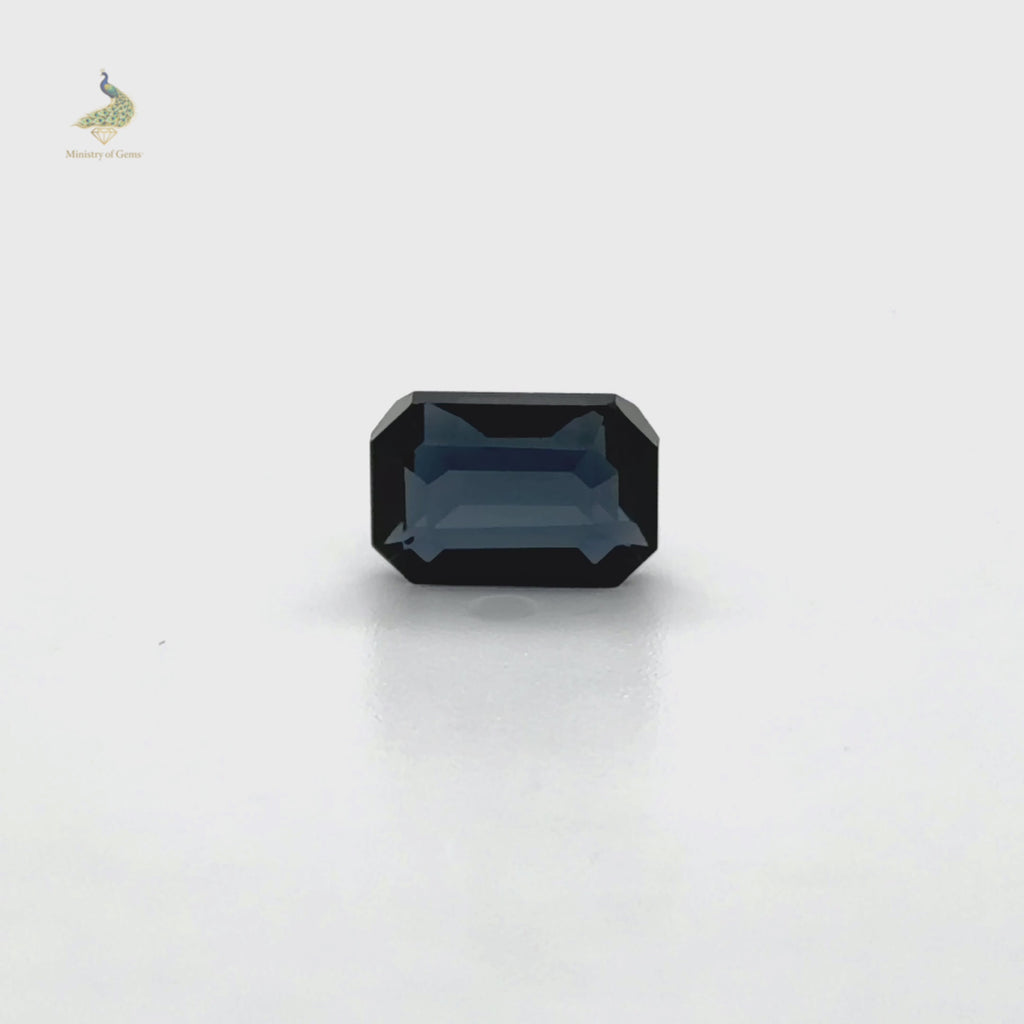 2.10ct Emerald Cut Blue Spinel - Loose Gems