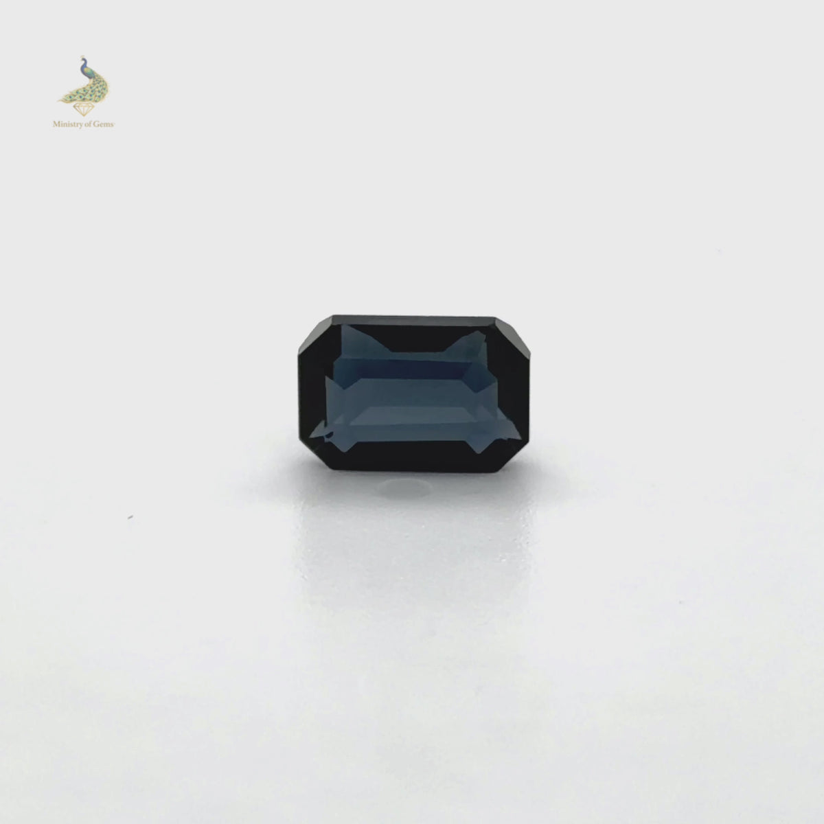2.10ct Emerald Cut Blue Spinel - Loose Gems