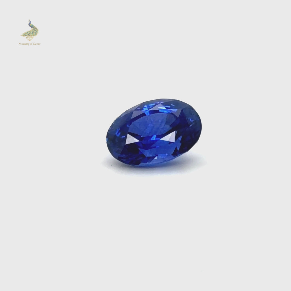 3.14ct Oval Blue Ceylon Natural Sapphire - Loose Stone