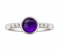 Amethyst Bezel Ring — Ministry of Gems