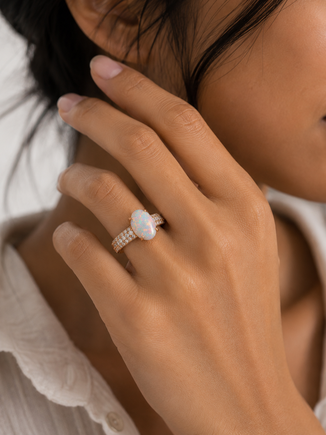 Australian Opal Ring II — Ministry of Gems exclusive design