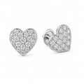 Diamond Heart Studs — Ministry of Gems exclusive design