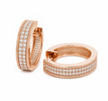 Cassatt — Pavé Diamond Wide Huggies — Ministry of Gems