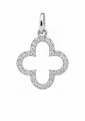Clover — Diamond Quatrefoil Pendant — Ministry of Gems