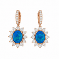 Opal & Diamonds Earrings — Ministry of Gems exclusive design