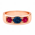 Florentine — Tourmalinté Sapphire & Ruby Band — Ministry of Gems