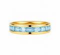 Vega — Aquamarine Baguette Eternity Band — Ministry of Gems