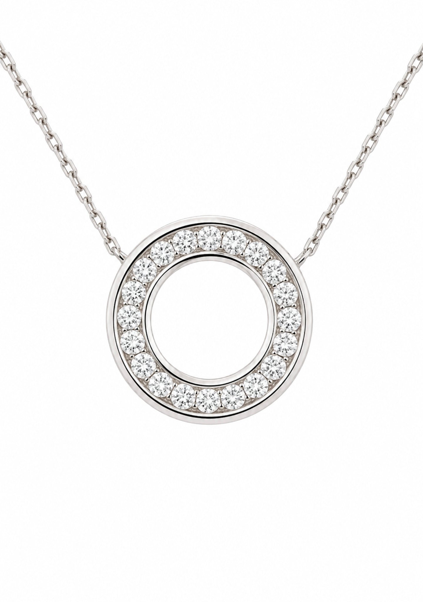 Radiance — Rainbow Sapphire Circle Pendant — Ministry of Gems