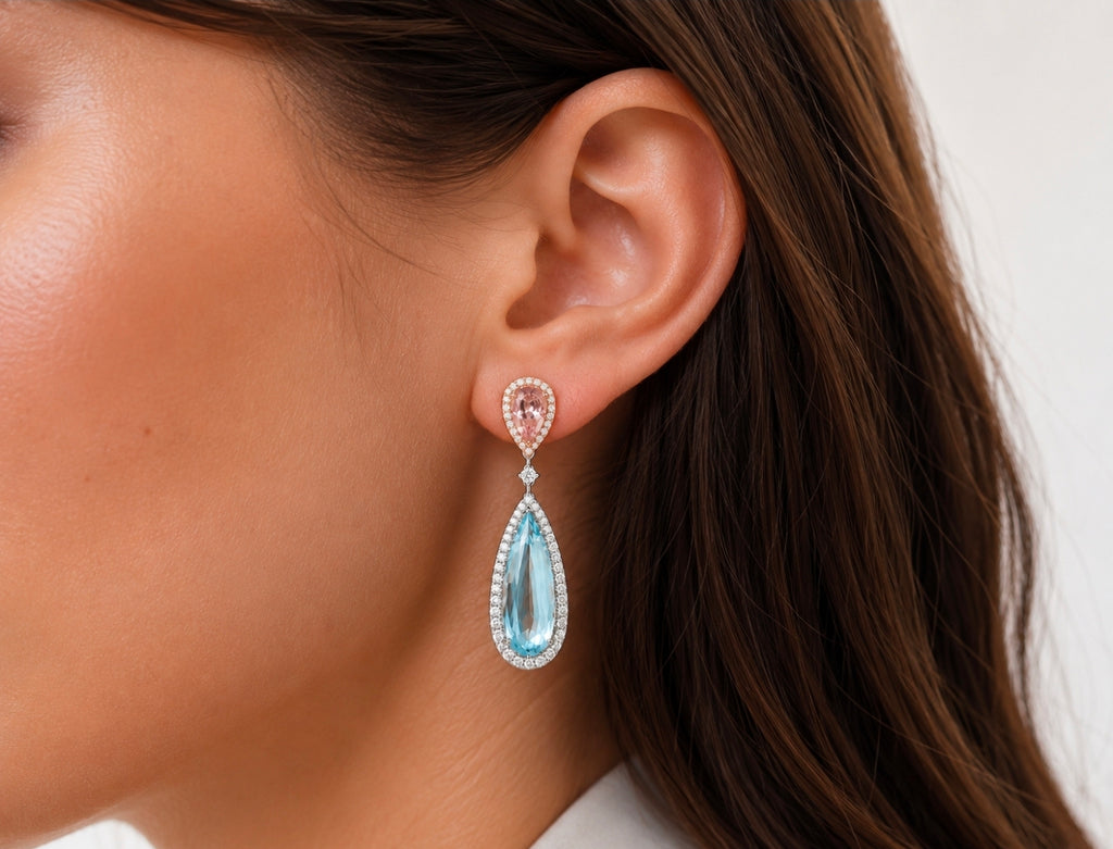 Aquamarine Pears — Ministry of Gems exclusive design